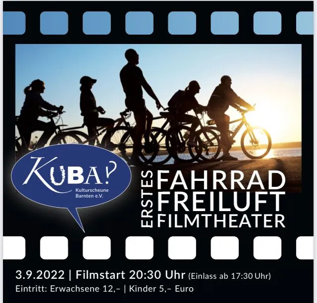 Open Air Kino - Fahrrad Freiluft Filmtheater